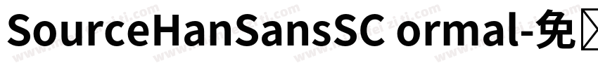 SourceHanSansSC ormal字体转换